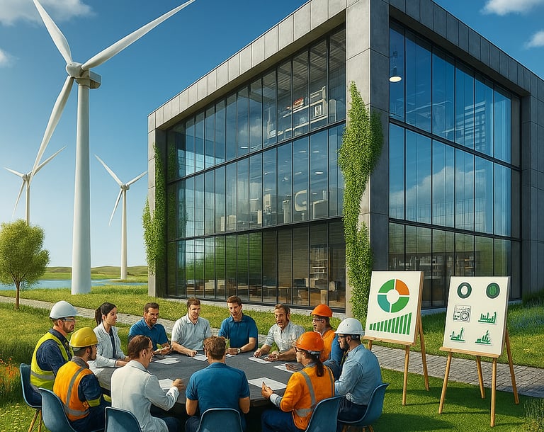 Groupe de travail opérationnel bilan carbone plan de transition climat bas carbone, QSE RSE