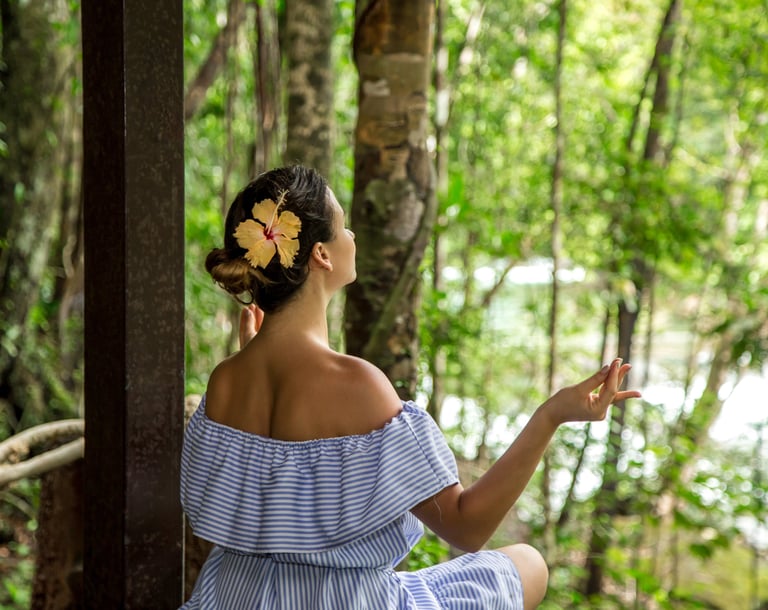 Medium die mediteert