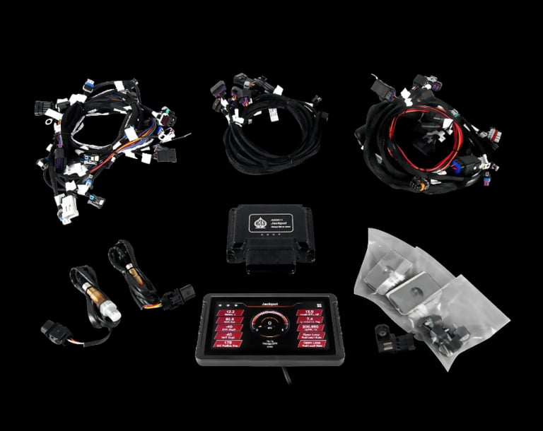 a group of electrical components including a controller, a controller, and a remote control