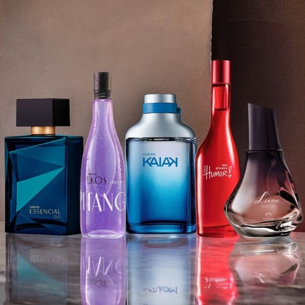 Coleccion de perfumes Natura incluidos Luna, Kaiak, Essencial y Ekos