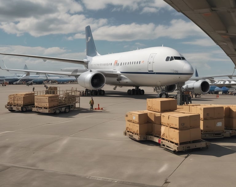 Airplane taking off over a vibrant city skyline at sunset.