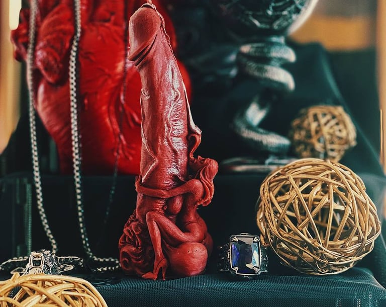 a candle on the table