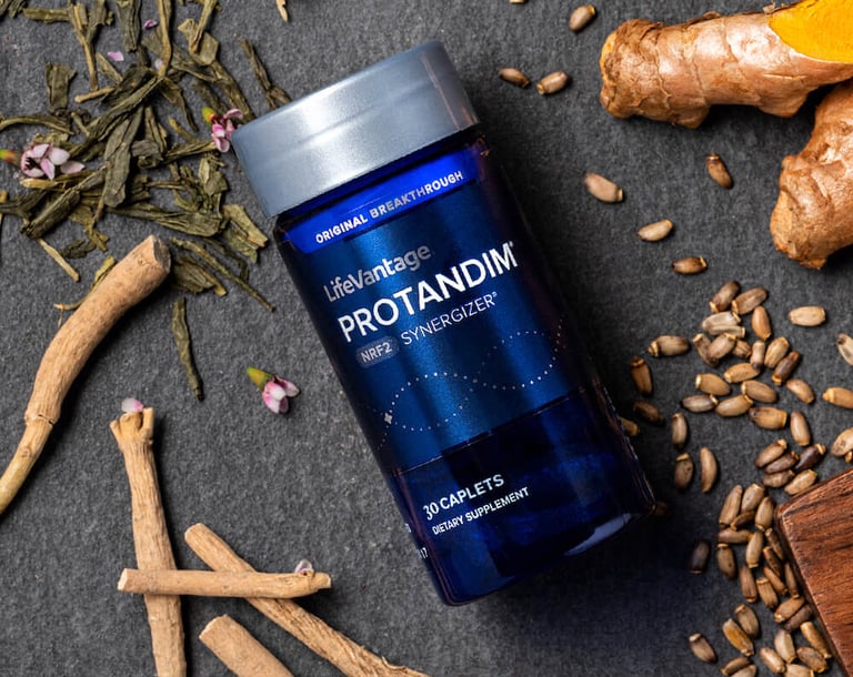 Protandim nrf2 Synergizer bottle with ingredients image