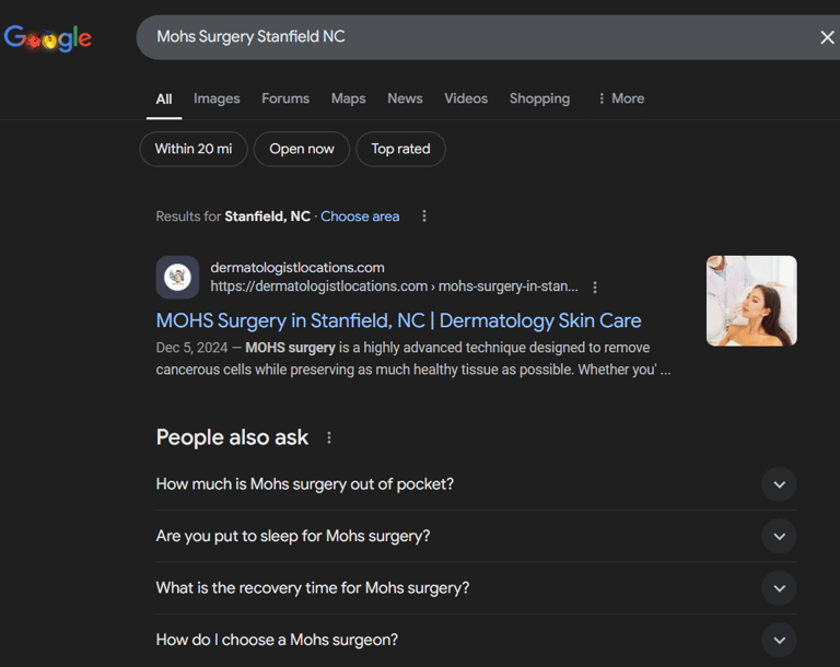 mohs surgery seo services