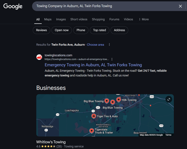 Towing Service SEO