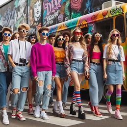 Representative image of present day fashion choice.