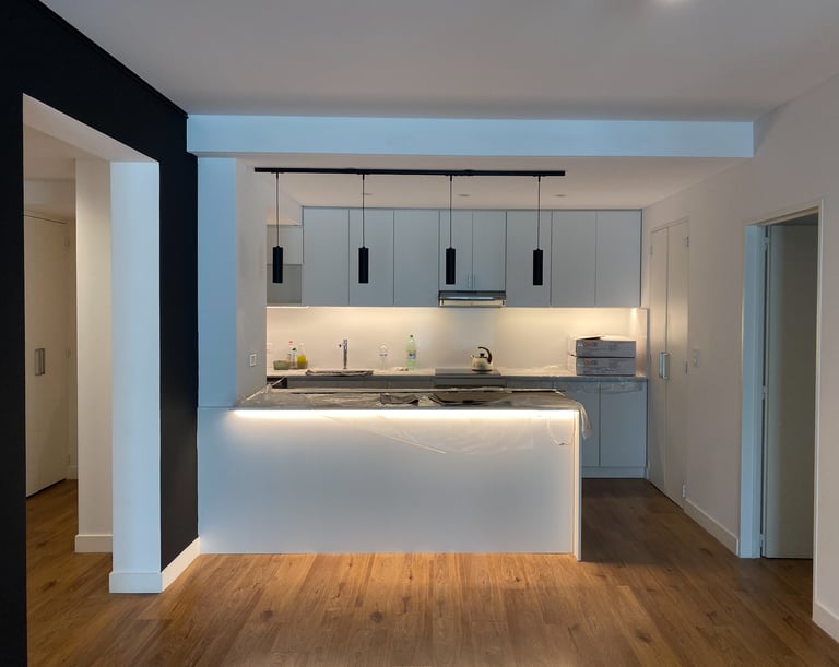 Proceso de Obra e Iluminación Técnica | Proyecto Casa Paroisienne