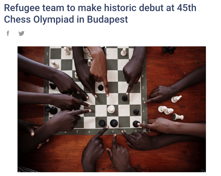 Refugee team to make historic debut at 45th Chess Olympiad in Budapest 