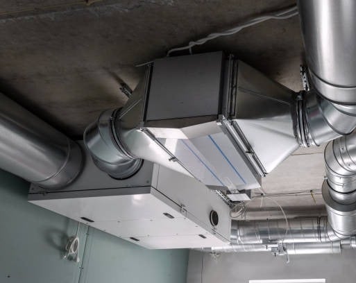 ftx-ventilation aggregat med filterbox i västerås