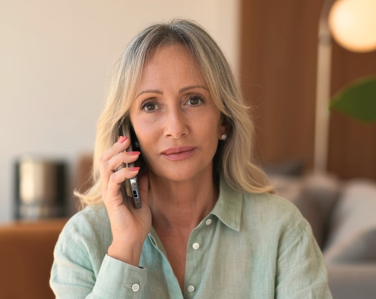 Valeria Angeletti, specialista in riequilibrio metabolico, mentre assiste un cliente.