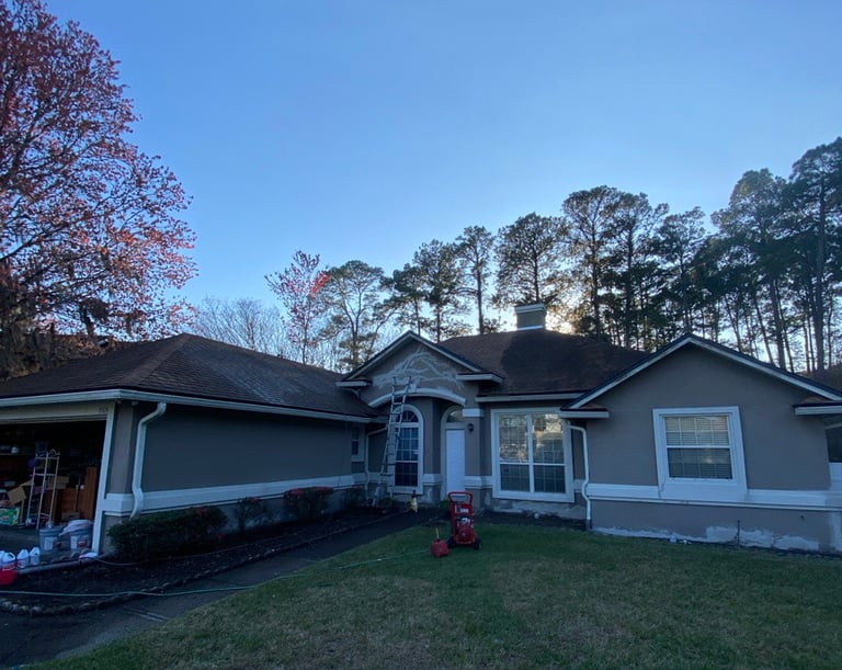 before exterior painting Jacksonville FL