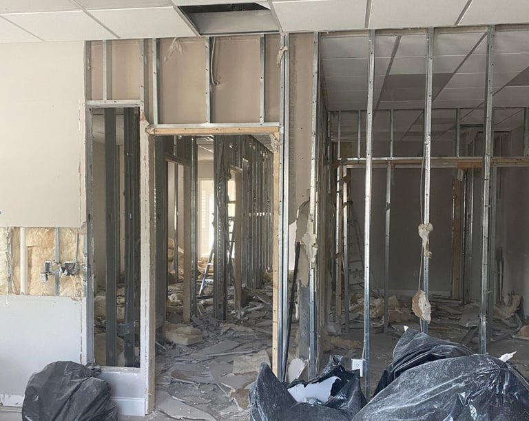 before flooring and painting project Home Layers Design Jacksonville