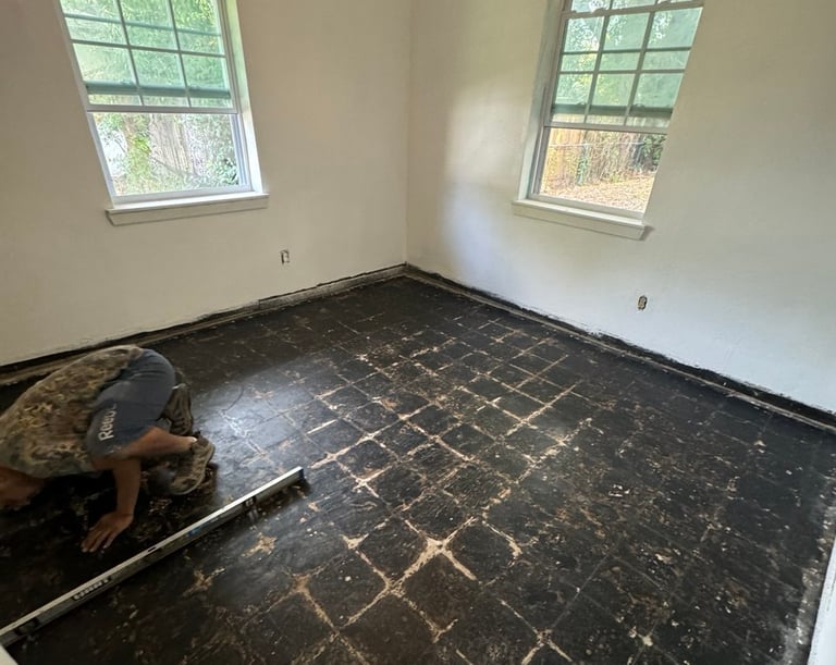 before LVP flooring Home Layers Design Jacksonville