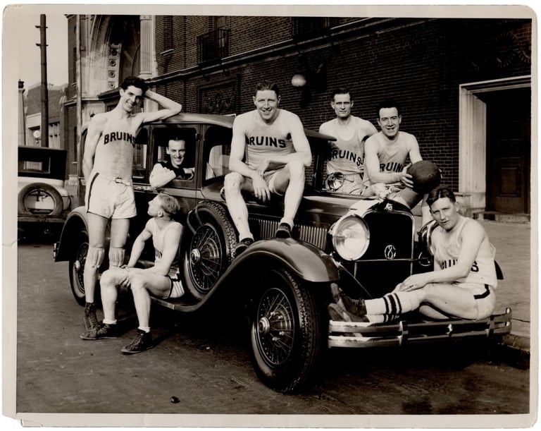 UCLA Bruins Basketball Hall of Fame vintage photo