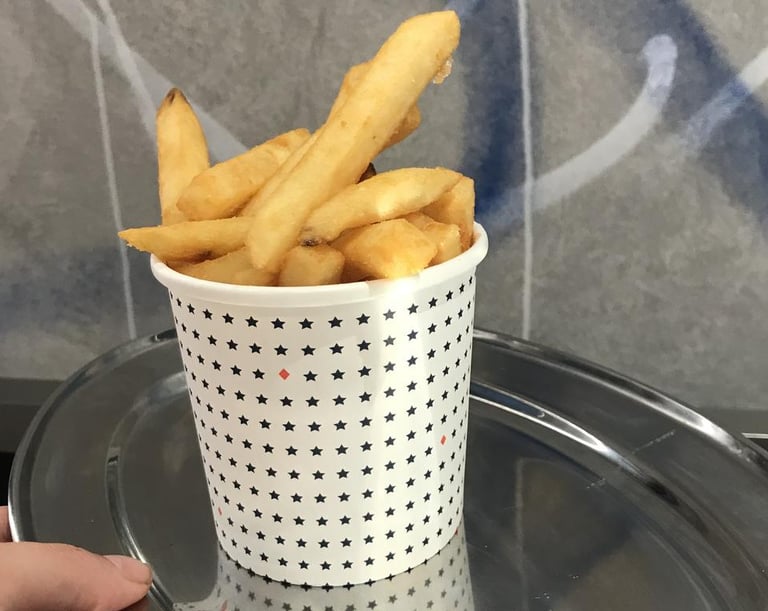 French fries with low-quality photo