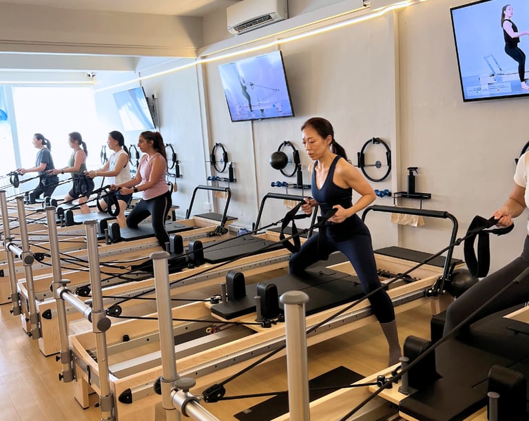 Self access Pilates Studio RX Video-led Reformer Classes