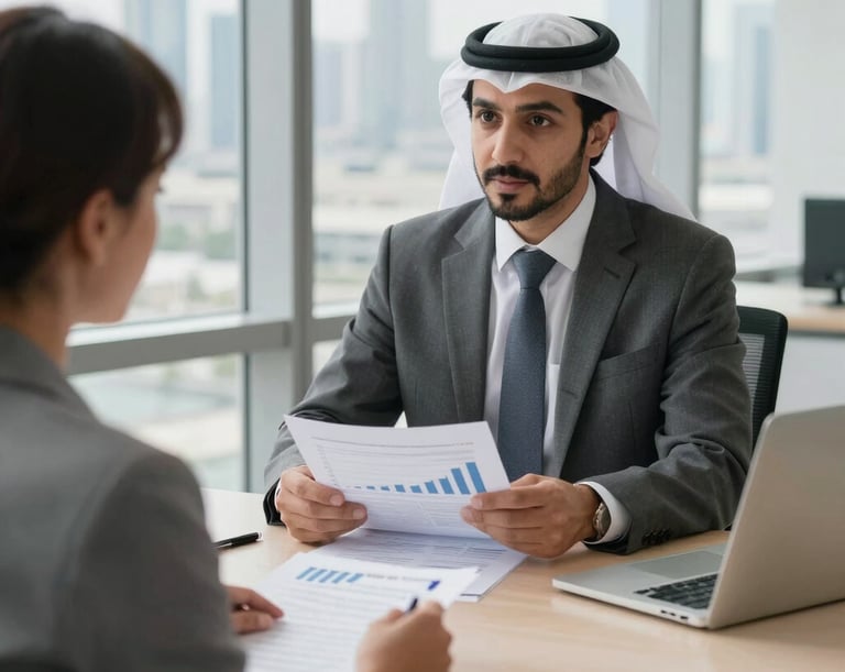 a man riding a skateboard down a street next to tall buildings
