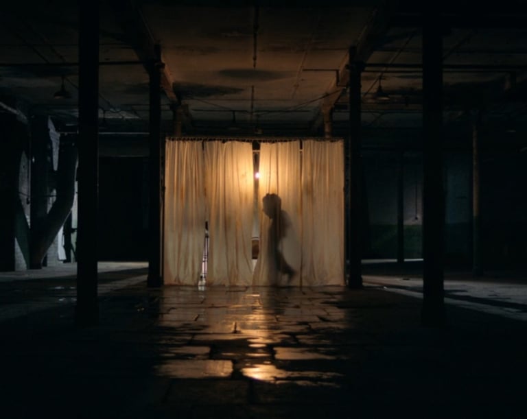 BBC's The read - 1984 set built in the Stone Room at Atlas Studios