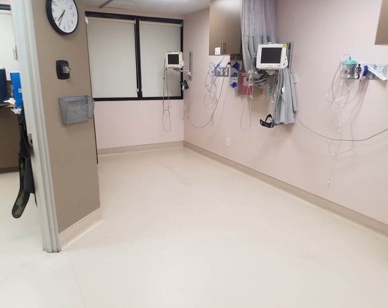 surgical clinic center after a deep cleaning operation