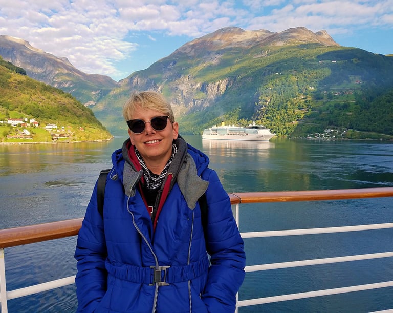 Lady Michelle in Geiranger, Norway