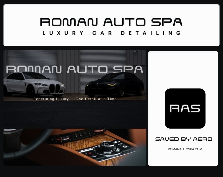 a luxury auto detailing business brand kit
