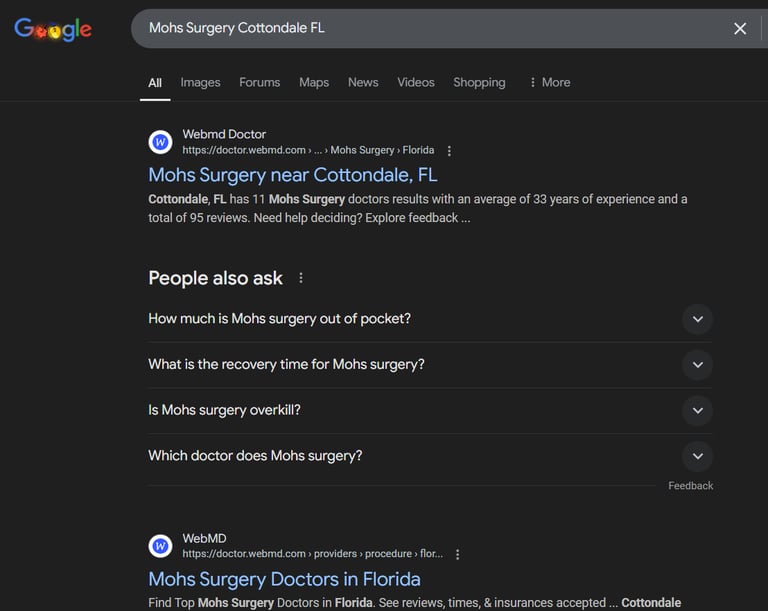 mohs surgery seo services