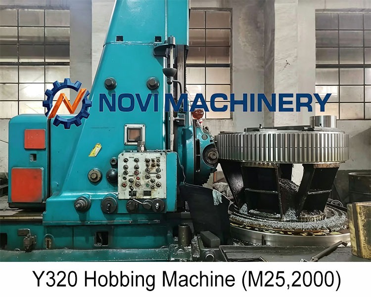 Heavy-duty Y320 gear hobbing machine: Module M25, Max Diameter 2000mm for large industrial gear production - Novi Gear
