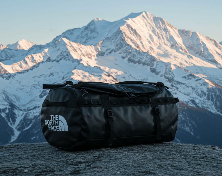 North Face Base Camp Duffel in black, built for extreme adventures.