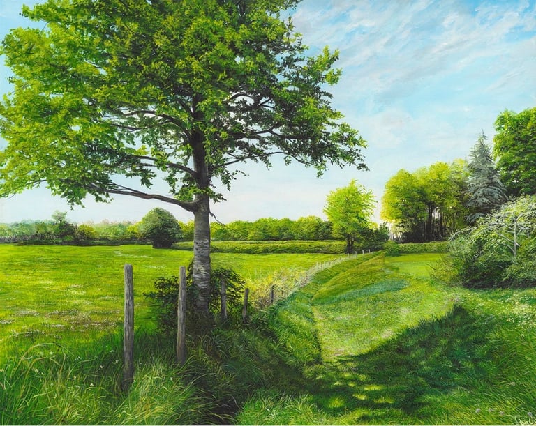 Walking The Boundary Path Print