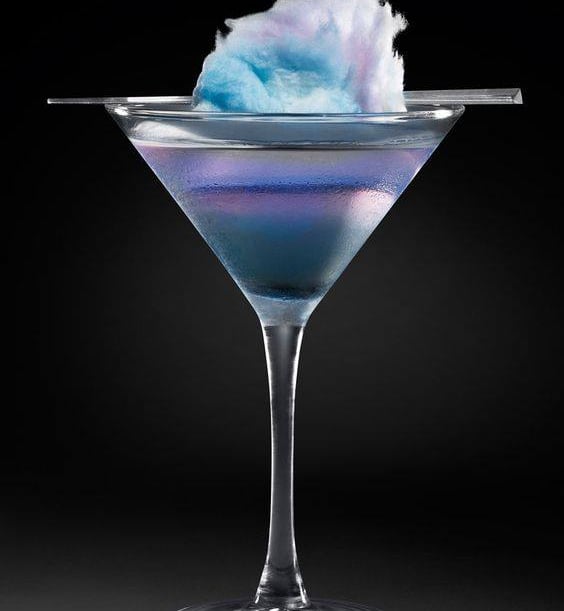 Захарен памук за коктейли