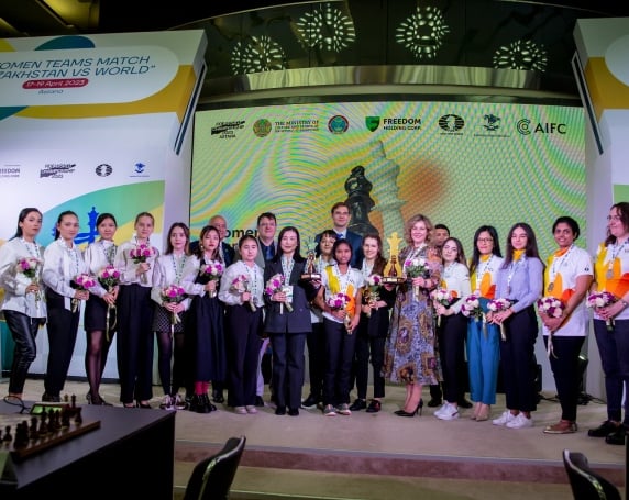 World Chess Championship "The World vs Kazakhstan". The World defeats Kazakhstan chess match