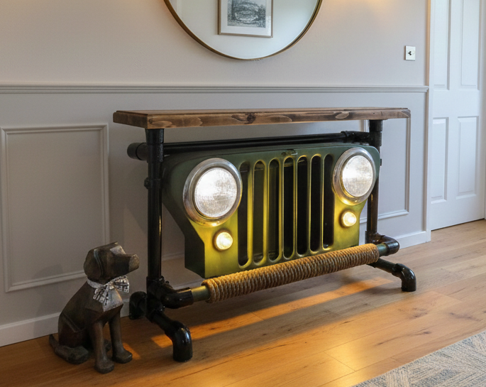 kelpieskeep.co.uk Willy's Jeep console table