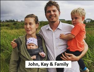 John Hodge, Kay and family