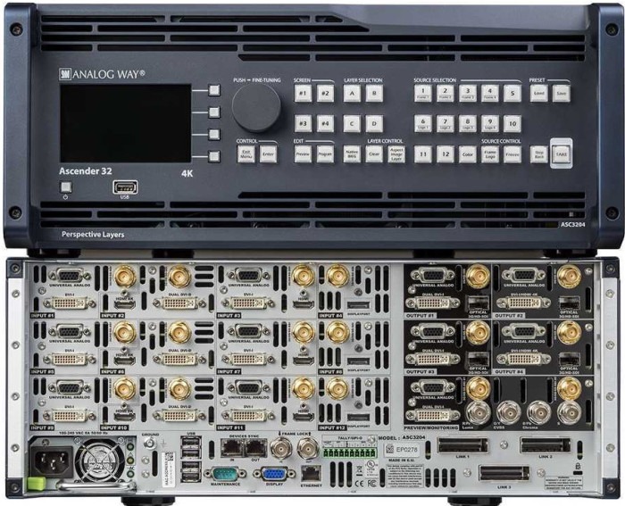 a large display of a large display of many different types of electronics