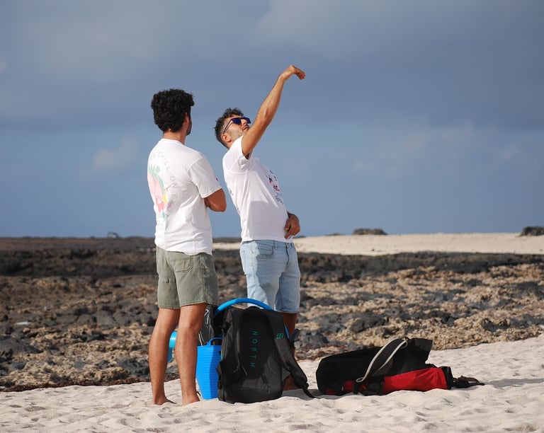 The instructor giving some explanations