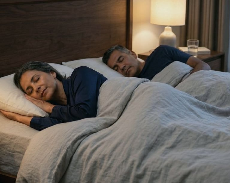 personas que sudan al dormir