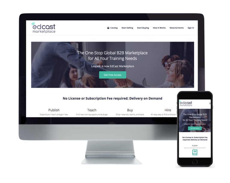 Leapest's website preview