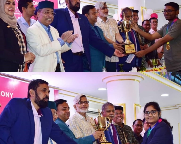 Bangladesh's IM Mohammad Fahad Rahman & WCM Jannatul Ferdous wins Asian Zone 3.2 Chess Championship 