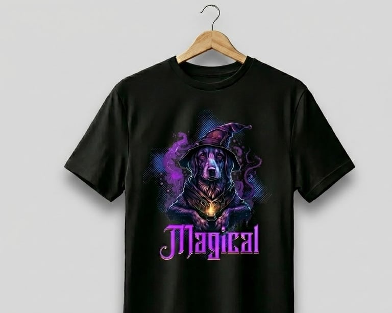 T-shirt nera cotone pesante 203gsm piegata dettaglio tessuto streetwear