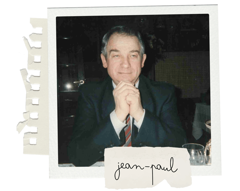 Photo style polaroid d'un biographié par Mireille Bordet