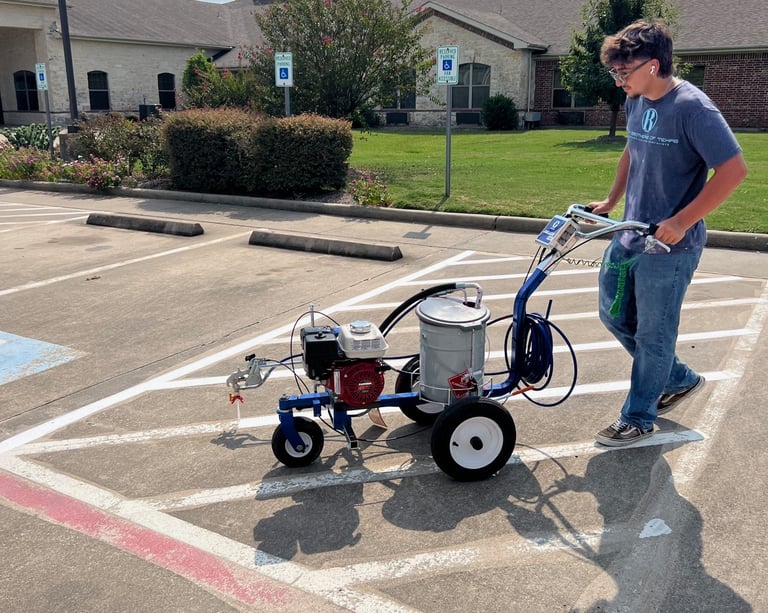 Parking Lot Line Striping, Houston