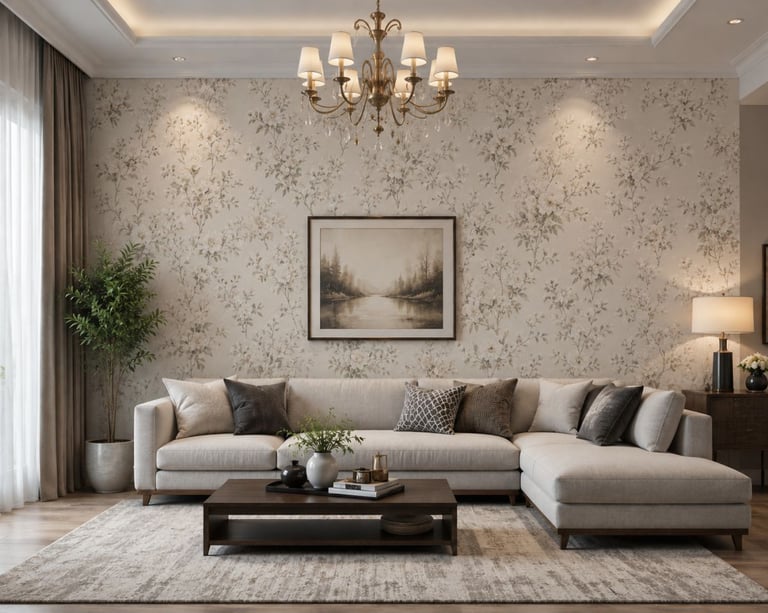 floral wallpaper for living room in chromepet