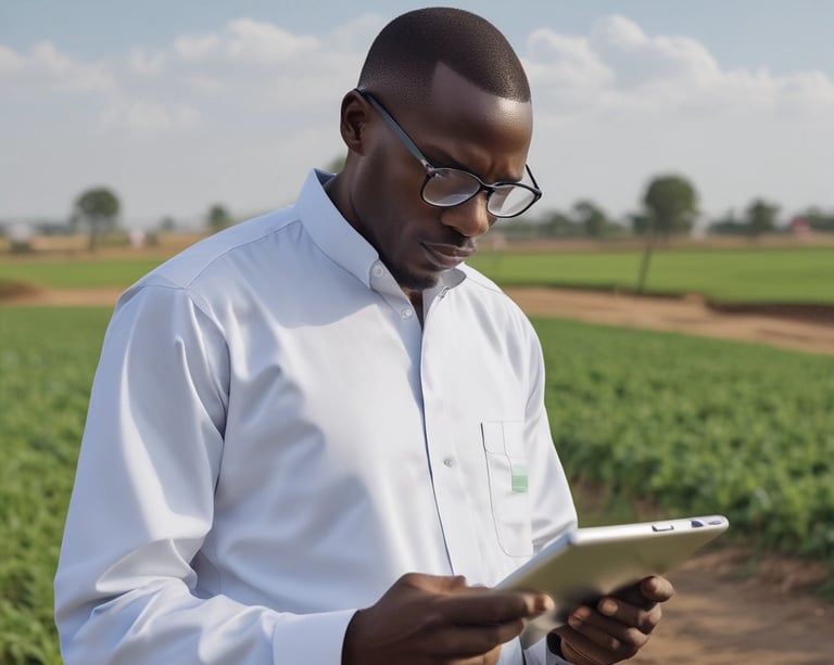 A commercial real estate development with contemporary buildings surrounded by greenery.
