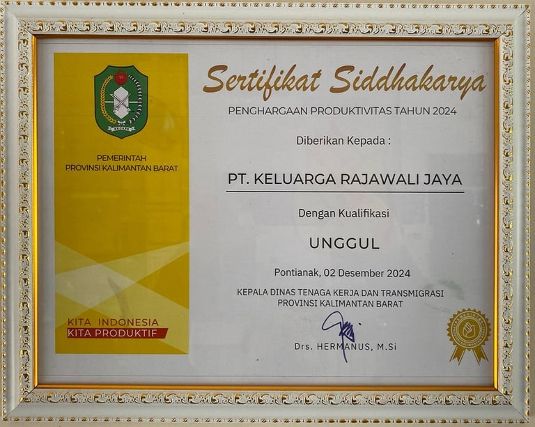 penghargaan siddhakarya kalimantan barat 2024