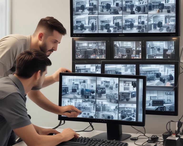 white and black abstract painting