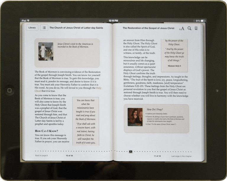 The Restoration EPUB—Formatted Content