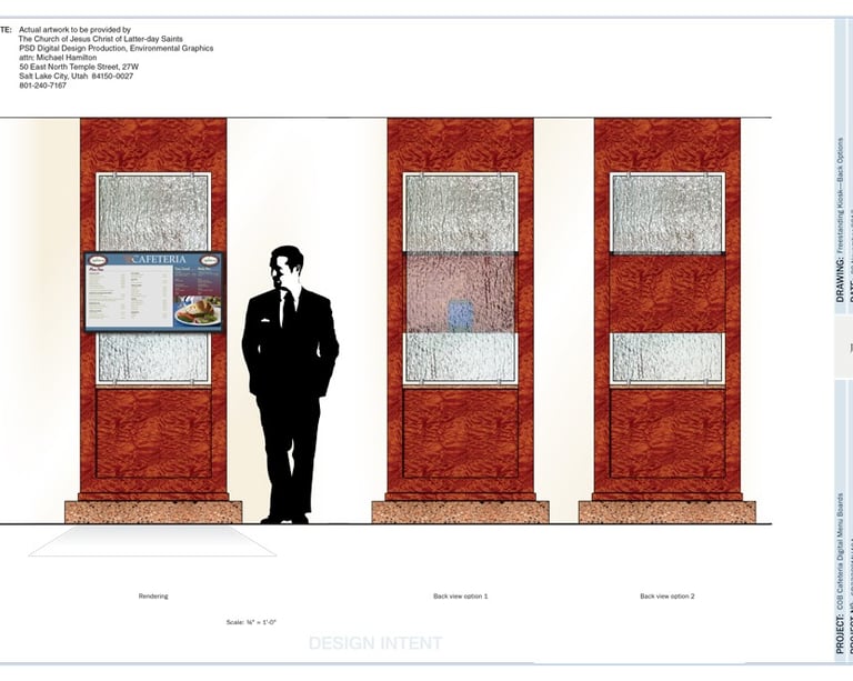 COB Cafeteria Digital Menu Kiosk