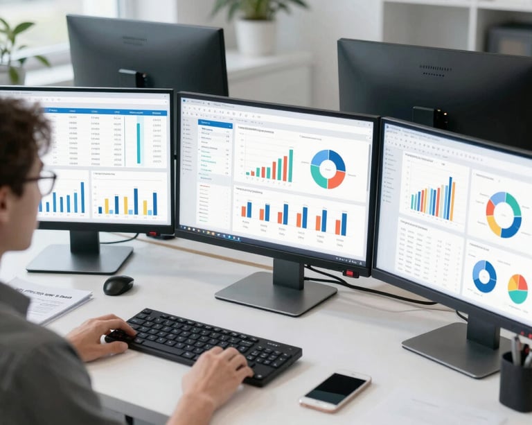 A clean, modern graphic showing four colorful icons arranged in a row, each representing a distinct group of people.