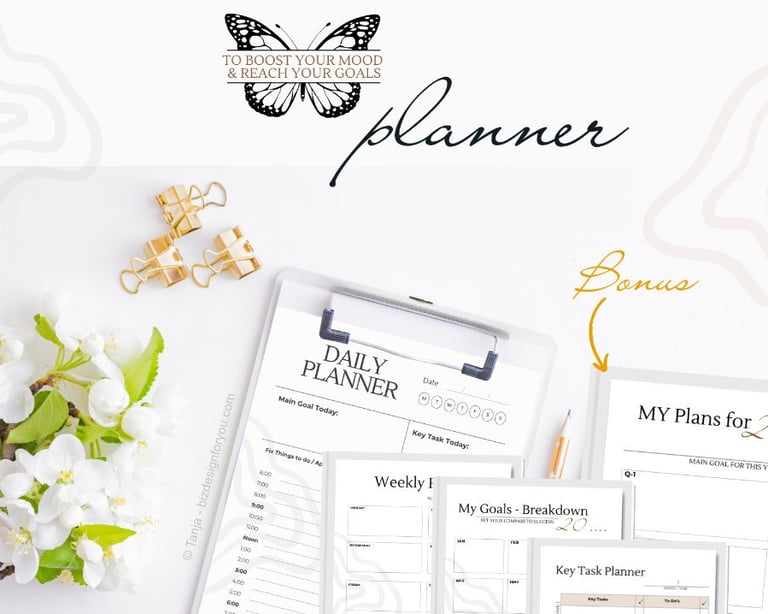 overview mockup - weekly planner templates