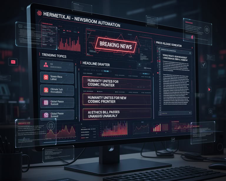 AI PR assistant generating headlines and story ideas for creators using the best AI course.